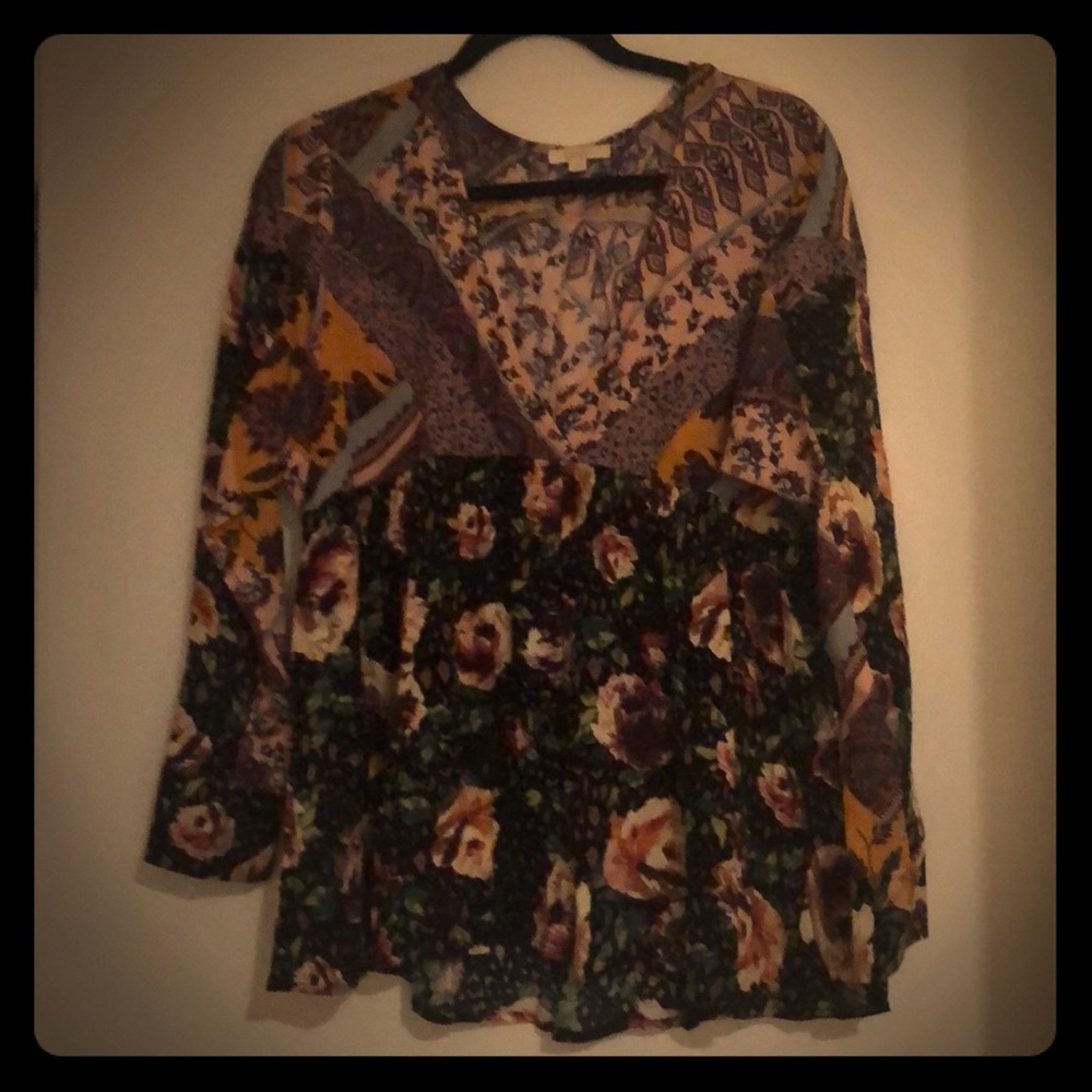 Oddly floral blouse.